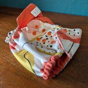 Esembly Outer Diaper Cover (Size 1) - Pink/White/Orange Pattern